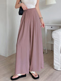  | SHEIN DAZY Solid Color Wide Leg Regular Pants, Suitable For Spring And Summer | Pants | Shein | OneHub