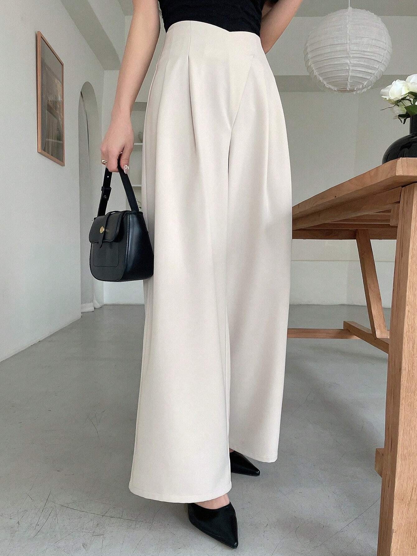  | SHEIN DAZY Women's Asymmetric Waist Wide Leg Pants | Pants | Shein | OneHub