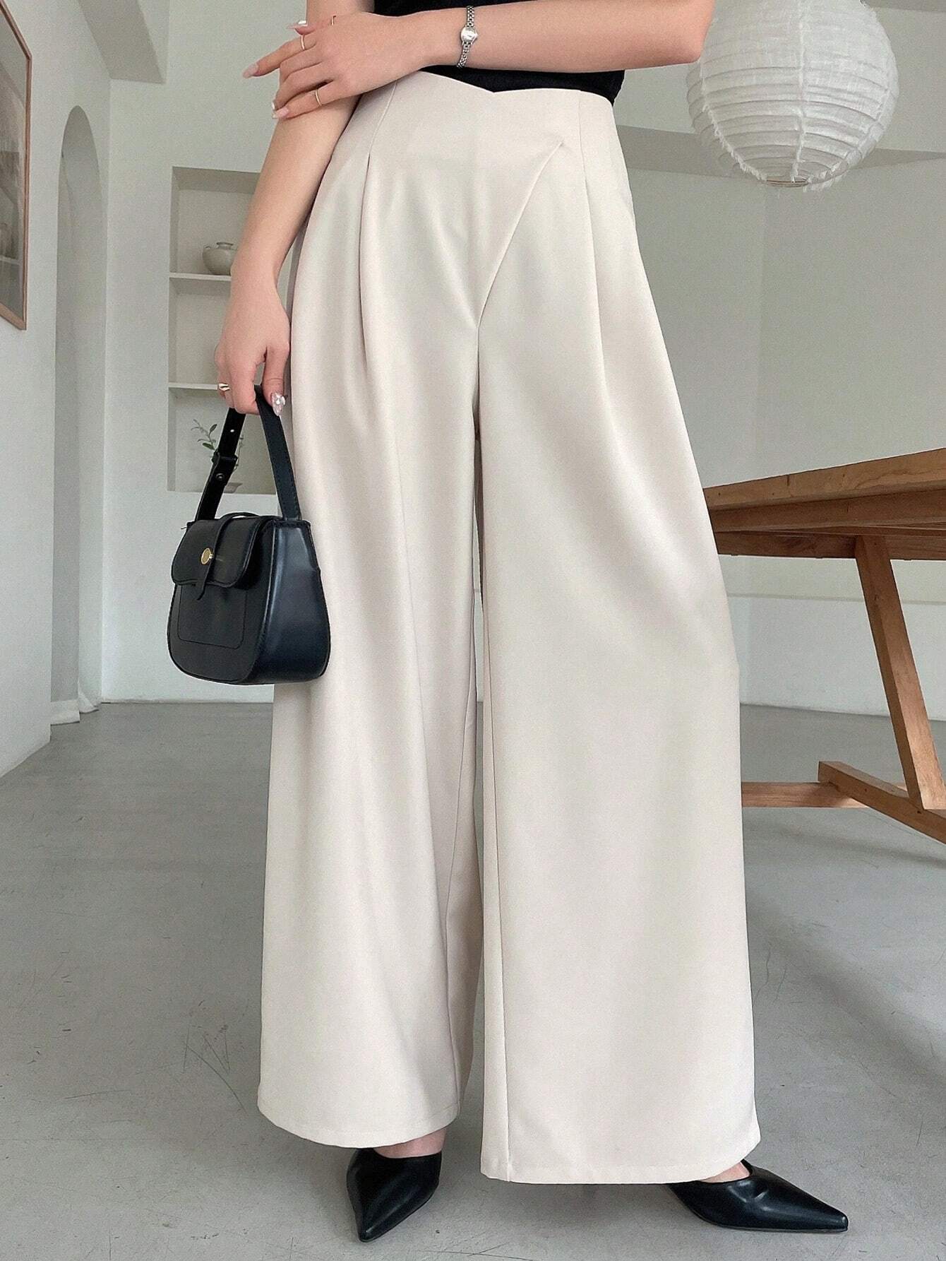  | SHEIN DAZY Women's Asymmetric Waist Wide Leg Pants | Pants | Shein | OneHub