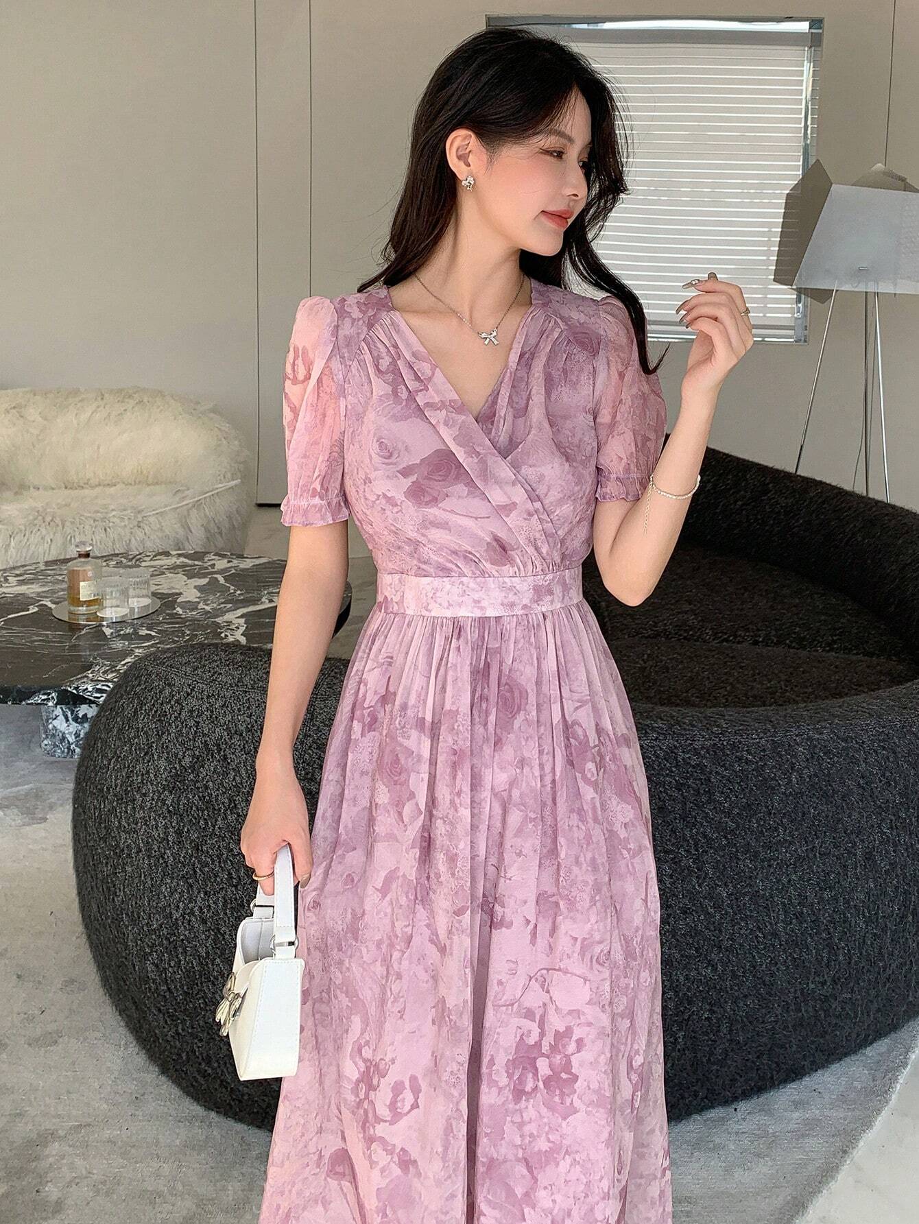  | SHEIN DAZY Women's Floral Print Short Sleeve Dress | Dress | Shein | OneHub