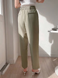  | SHEIN DAZY Women's Plain Color Pleated Pocket Dress Pants, Business Casual Style | Pants | Shein | OneHub