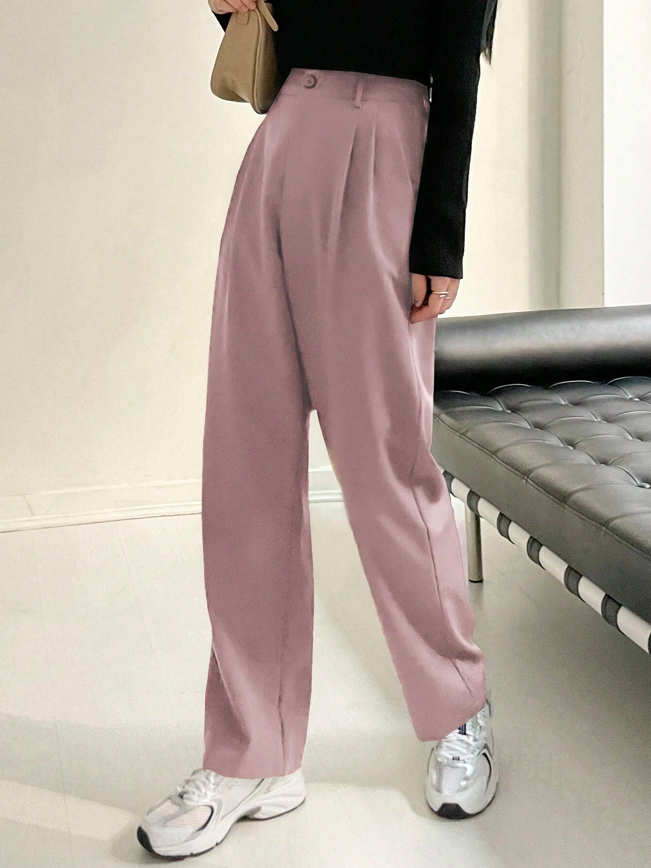  | SHEIN DAZY Women's Solid Color Simple Daily Regular Pants | Pants | Shein | OneHub