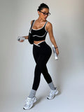 SHEIN Dewbera Women's Yoga Colorblock Seamless Sports Set