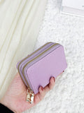  | SHEIN Double Zipper Wallet Business Card Holder Wallet | Wallet | Shein | OneHub