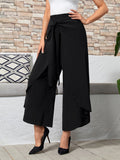  | SHEIN EMERY ROSE Tie Front Wide Leg Pants | Pants | Shein | OneHub
