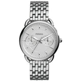 Fossil Tailor Silver Stainless Steel Silver Dial Quartz Watch for Women - ES3712