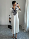  | SHEIN Elenzga Long Robe Dress For Women, New Arrival Fashion Loose Placement Print Ladies Robe | Dress | Shein | OneHub