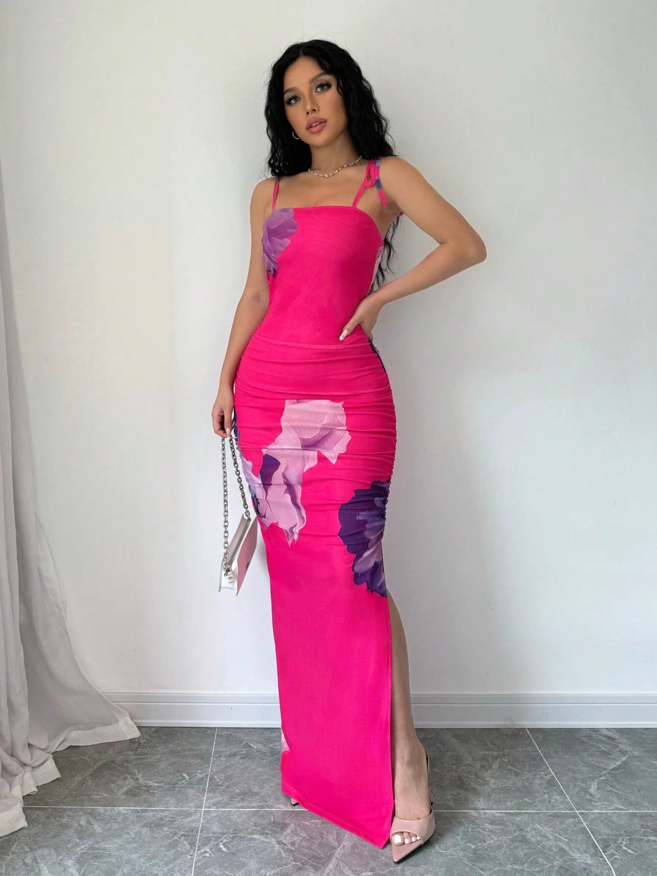  | SHEIN Elenzga Women's Casual Summer Dress With Random Print, Simple Style Maxi Women Outfit | Dress | Shein | OneHub