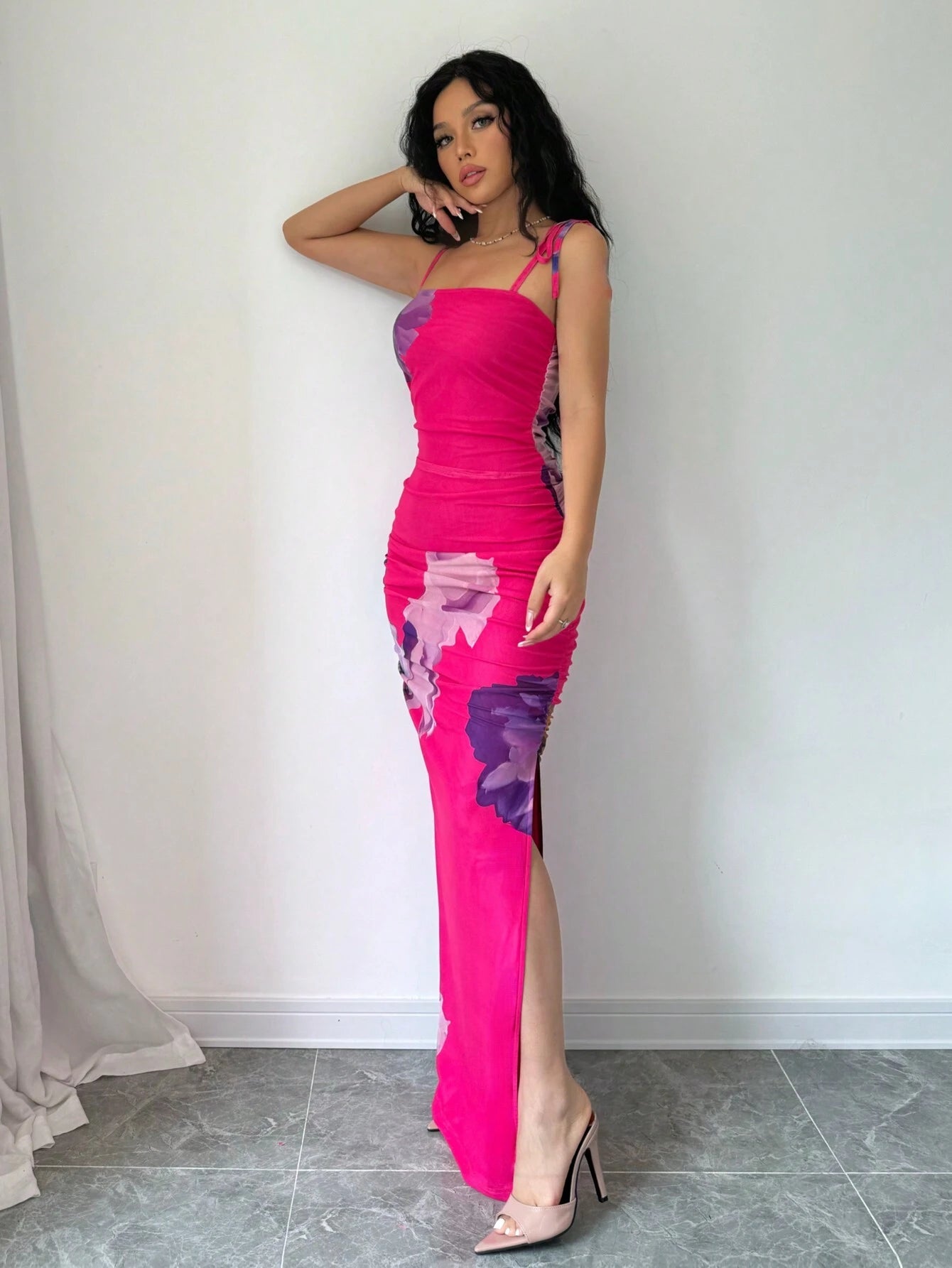  | SHEIN Elenzga Women's Casual Summer Dress With Random Print, Simple Style Maxi Women Outfit | Dress | Shein | OneHub