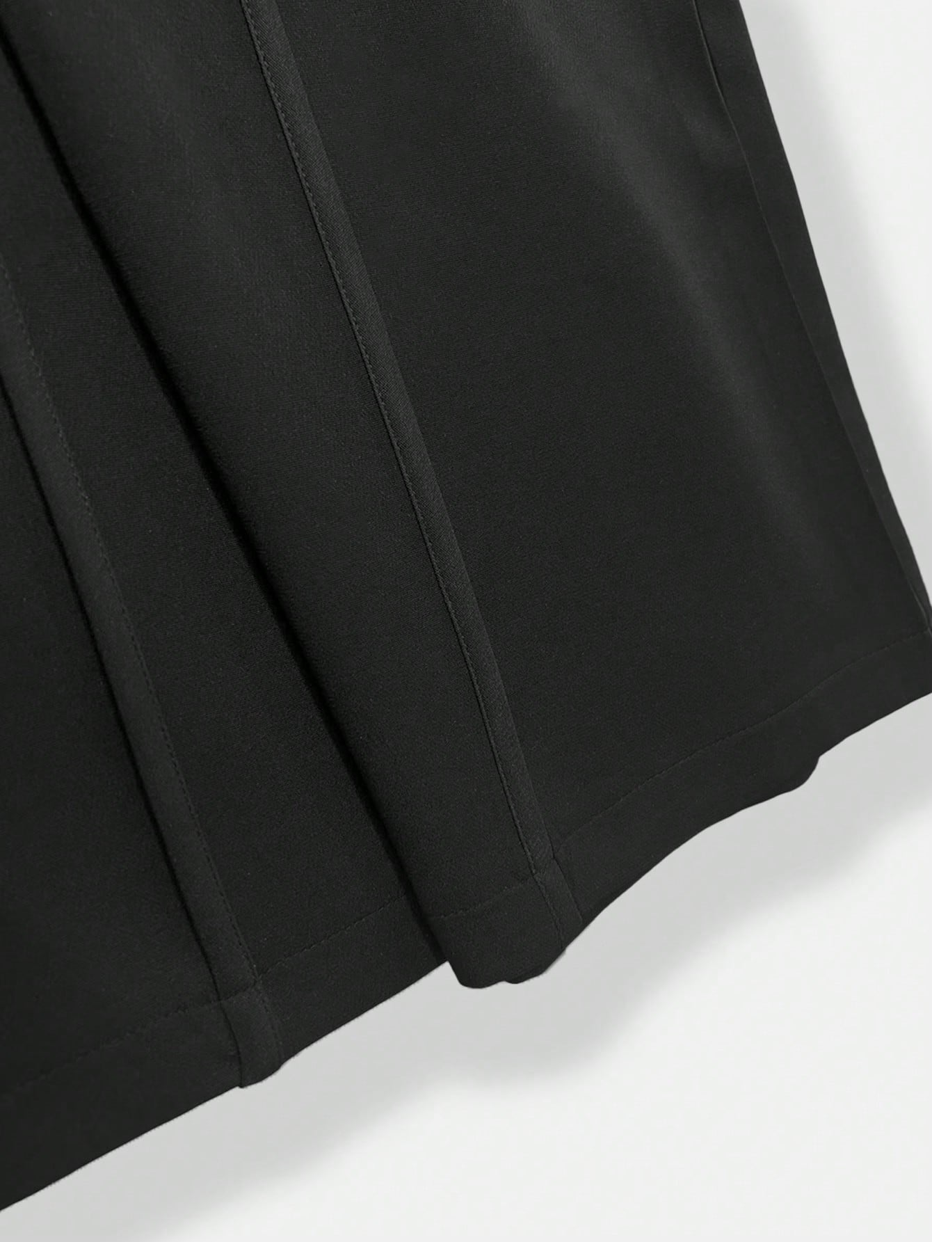 SHEIN Elenzga Women's Elegant Black Lace Trim Collared Long Sleeve Fitted Blazer + Women's Elegant Black Flared Leg Fitted Pants, Spring/Autumn