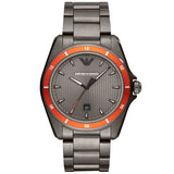 EMPORIO ARMANI Sigma Grey Stainless Steel Grey Dial Quartz Watch for Men - EMPORIO ARMANI AR 11178