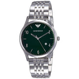  | EMPORIO ARMANI Dress Silver Stainless Steel Green Dial Quartz Watch for Men - AR1943 | Watches | Emporio Armani | OneHub