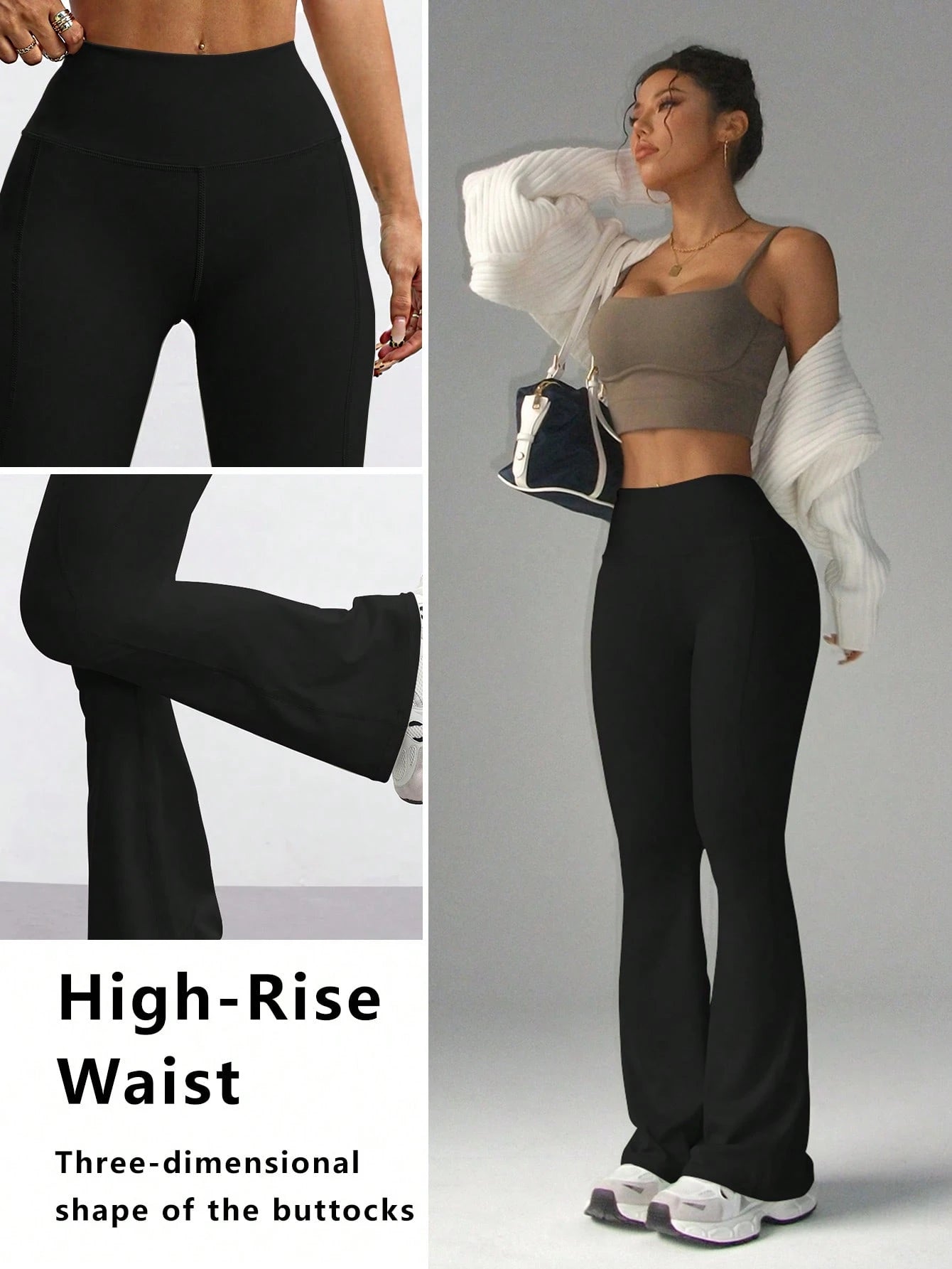  | SHEIN FWH Fashionable Casual Simple Butt-Lifting Peach Butt Fashion Elegant Streetwear Sports | Sports Leggings | Shein | OneHub
