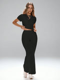 SHEIN FWH Women's All-Match 2-Piece Set: Conservative And Versatile Design