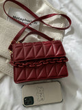  | SHEIN Fashion Solid Color Embossed Chain Decorated Handbag , Burgundy Bag, Bag, & New Year Ideal Gift | Bags | Shein | OneHub