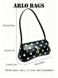  | SHEIN Fashionable Asymmetrical Polka Dot Flap Baguette Shoulder Bag | Bags | Shein | OneHub
