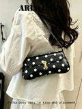  | SHEIN Fashionable Asymmetrical Polka Dot Flap Baguette Shoulder Bag | Bags | Shein | OneHub