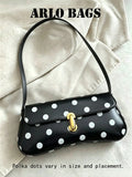  | SHEIN Fashionable Asymmetrical Polka Dot Flap Baguette Shoulder Bag | Bags | Shein | OneHub