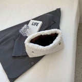  | SHEIN Fashionable Solid Color Furry Metal Chain Shoulder Bag | Bags | Shein | OneHub