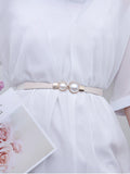 SHEIN Faux Pearl Decor Belt