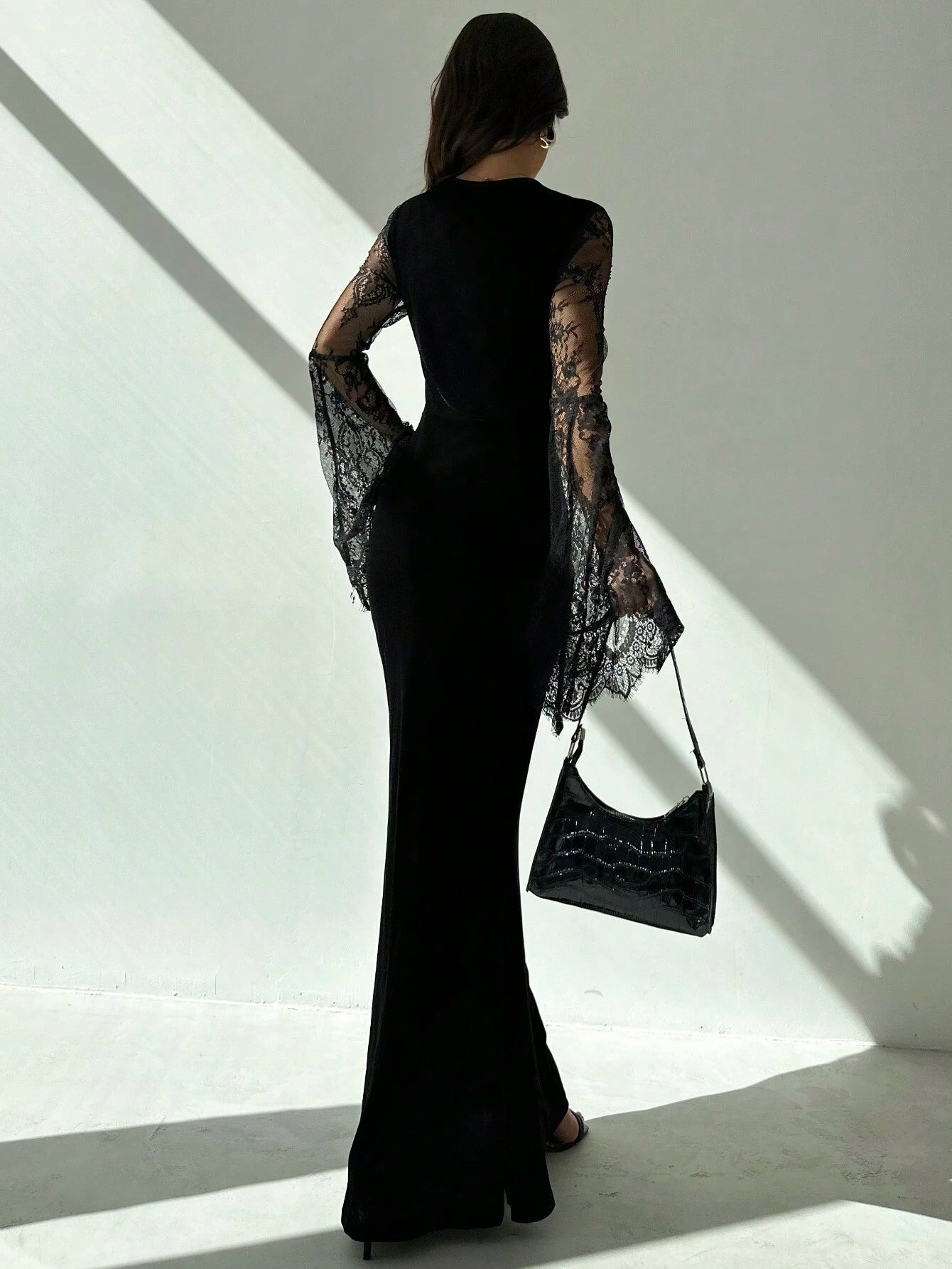halloween fit and flare dress 1950s Retro Vintage Tea Length Dress Swing Dress Flare Dress Long Sleeves Halloween Fit & Flare Swing Fancy Dress Women's Halloween Halloween Adults'