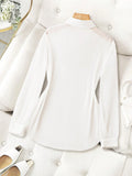  | SHEIN Franclia Basic Transparent Plain Simple Collared Shirt,Long Sleeve Tops | Blouse | Shein | OneHub