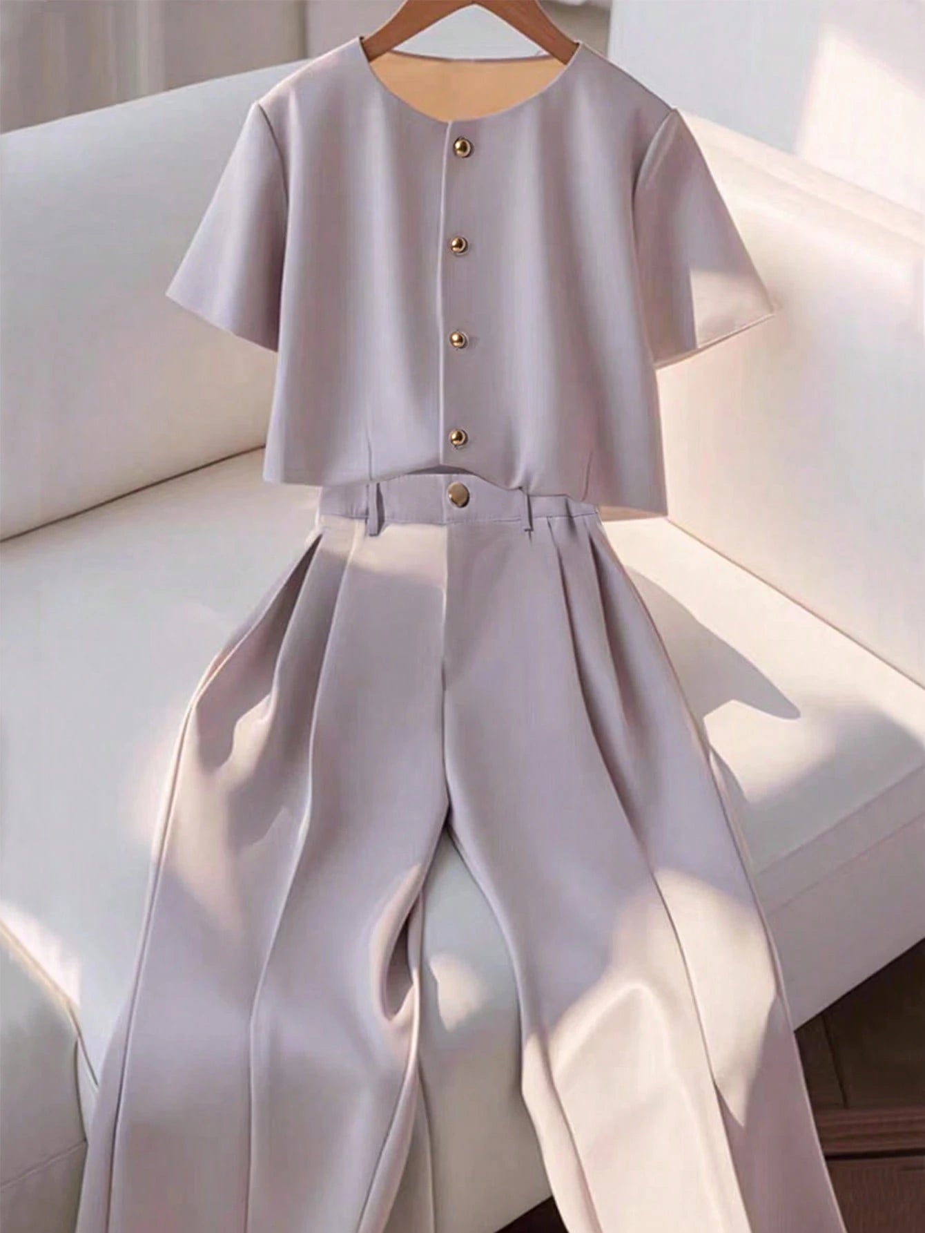  | SHEIN Franclia Women Two Pieces Outfits For Daily Wear | Top and Pant Set | Shein | OneHub