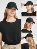  | SHEIN GLOWMODE Lightweight 5 Panel Cap With Reflective Handsewn Logo Workout Daily Casual | Cap | Shein | OneHub