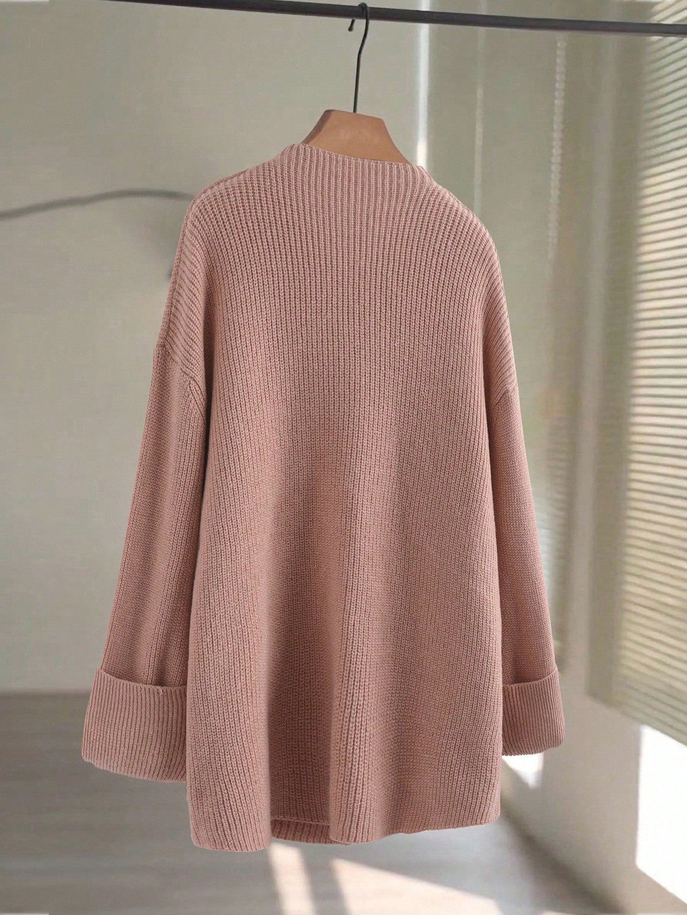 SHEIN GlowEve New Stylish Cardigan For Women, European And American Chic Versatile Minimalist Fashion Knit Top