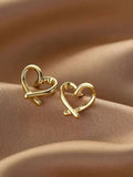  | SHEIN Heart Design Stud Earrings | Earrings | Shein | OneHub