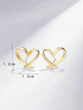  | SHEIN Heart Design Stud Earrings | Earrings | Shein | OneHub