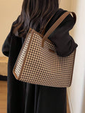  | SHEIN Houndstooth Pattern Large Tote Bag For Women | Bags | Shein | OneHub