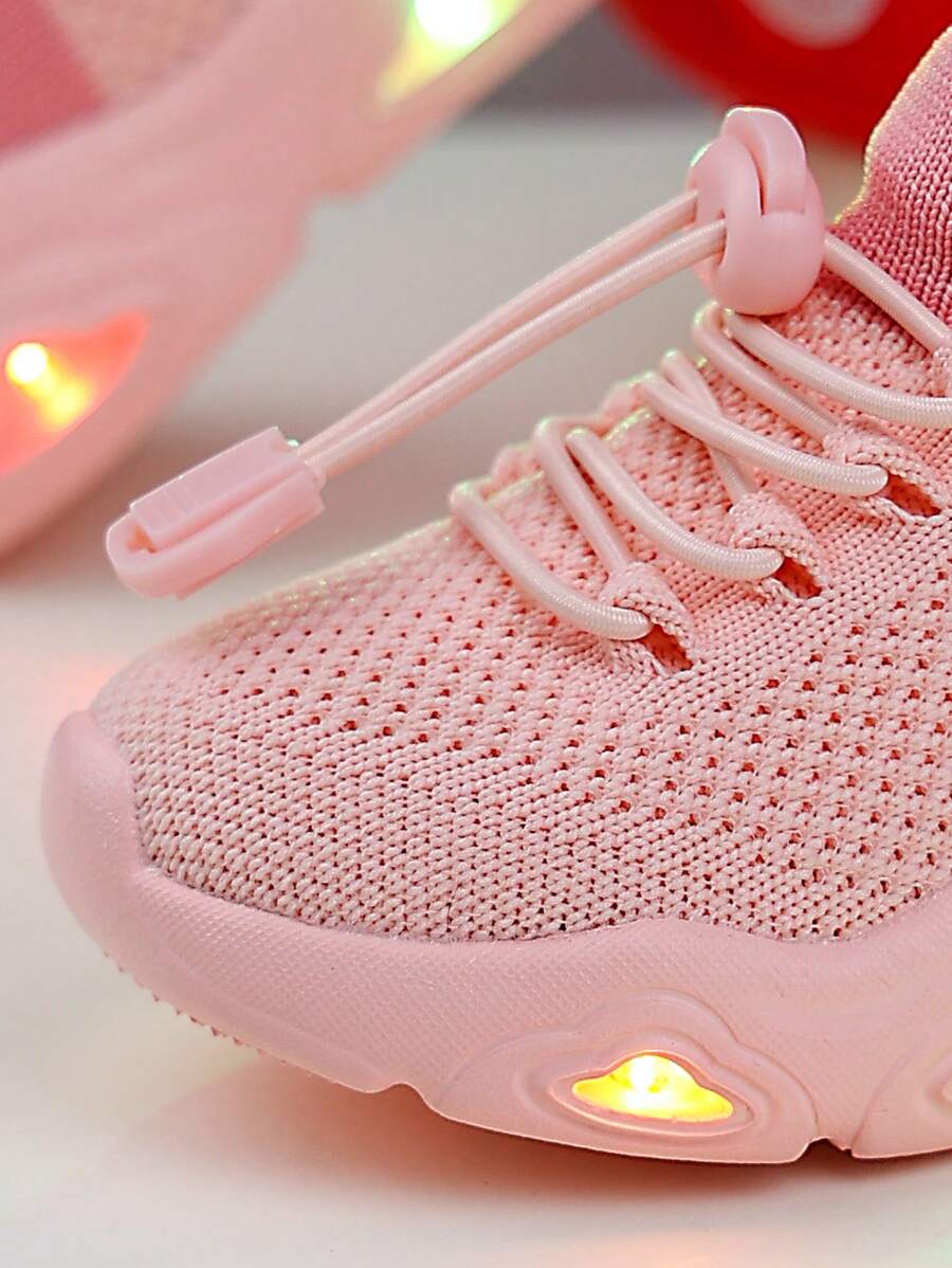  | SHEIN Infant Striped High Top Breathable & Soft Shoe Upper, Comfortable Lining, With LED Light Sole, Versatile Sneakers For All Seasons | Bags | Shein | OneHub