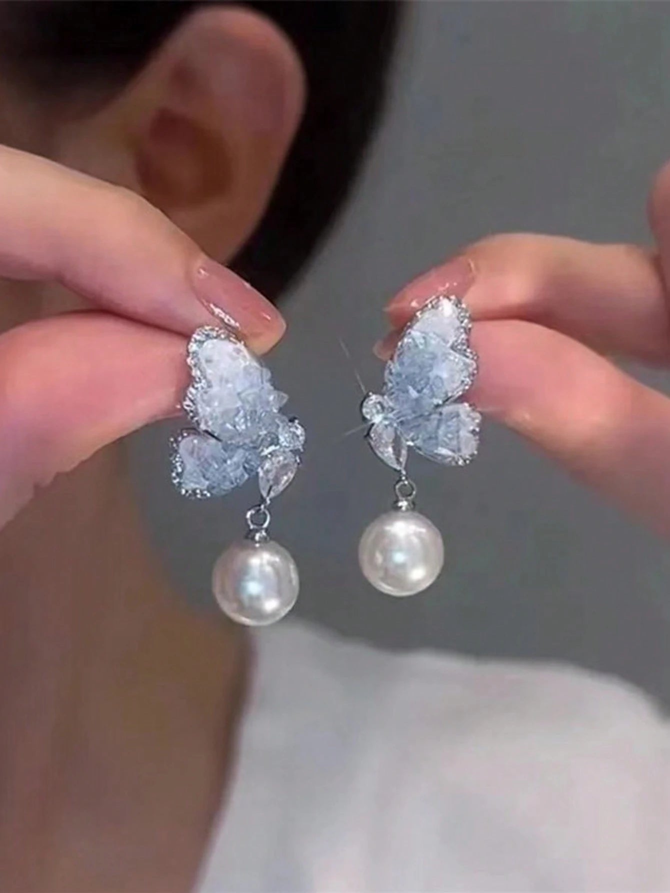 | SHEIN Korean Elegant Pearl Flower Vintage Stud Earrings, Niche Personalized Versatile Jewelry Accessories | Earrings | Shein | OneHub