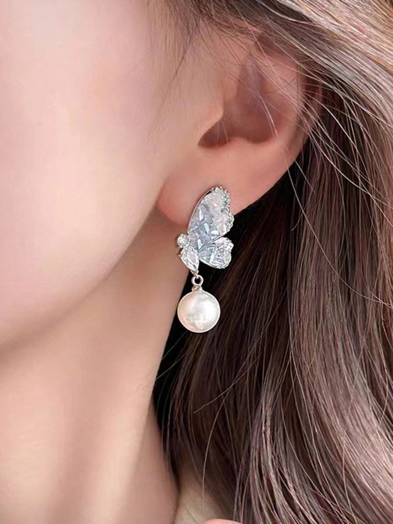  | SHEIN Korean Elegant Pearl Flower Vintage Stud Earrings, Niche Personalized Versatile Jewelry Accessories | Earrings | Shein | OneHub