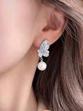  | SHEIN Korean Elegant Pearl Flower Vintage Stud Earrings, Niche Personalized Versatile Jewelry Accessories | Earrings | Shein | OneHub
