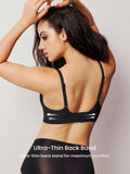 SHEIN LUVLETTE Dream Curve Air Wireless Seamless Breathable Sheer T-Shirt Plunge No Show Underwear Black Airy Sticky Basic SizeFreedom Bra Also Suitable For Teen Girl & Young & Kid