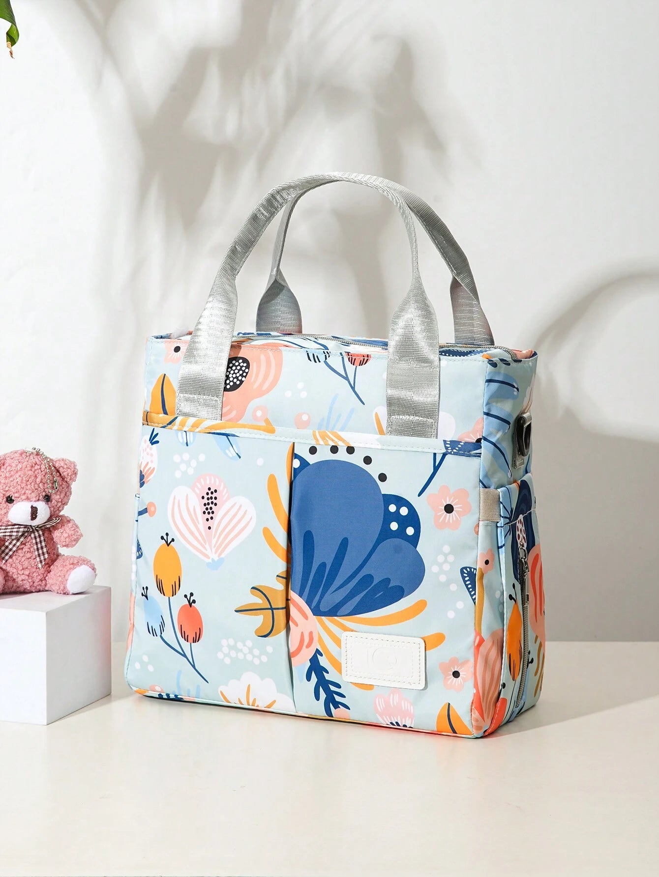  | SHEIN Large Capacity Printed Maternity Diaper Bag Handbag Shoulder Bag With Bottle Holder For Baby Care | Bags | Shein | OneHub