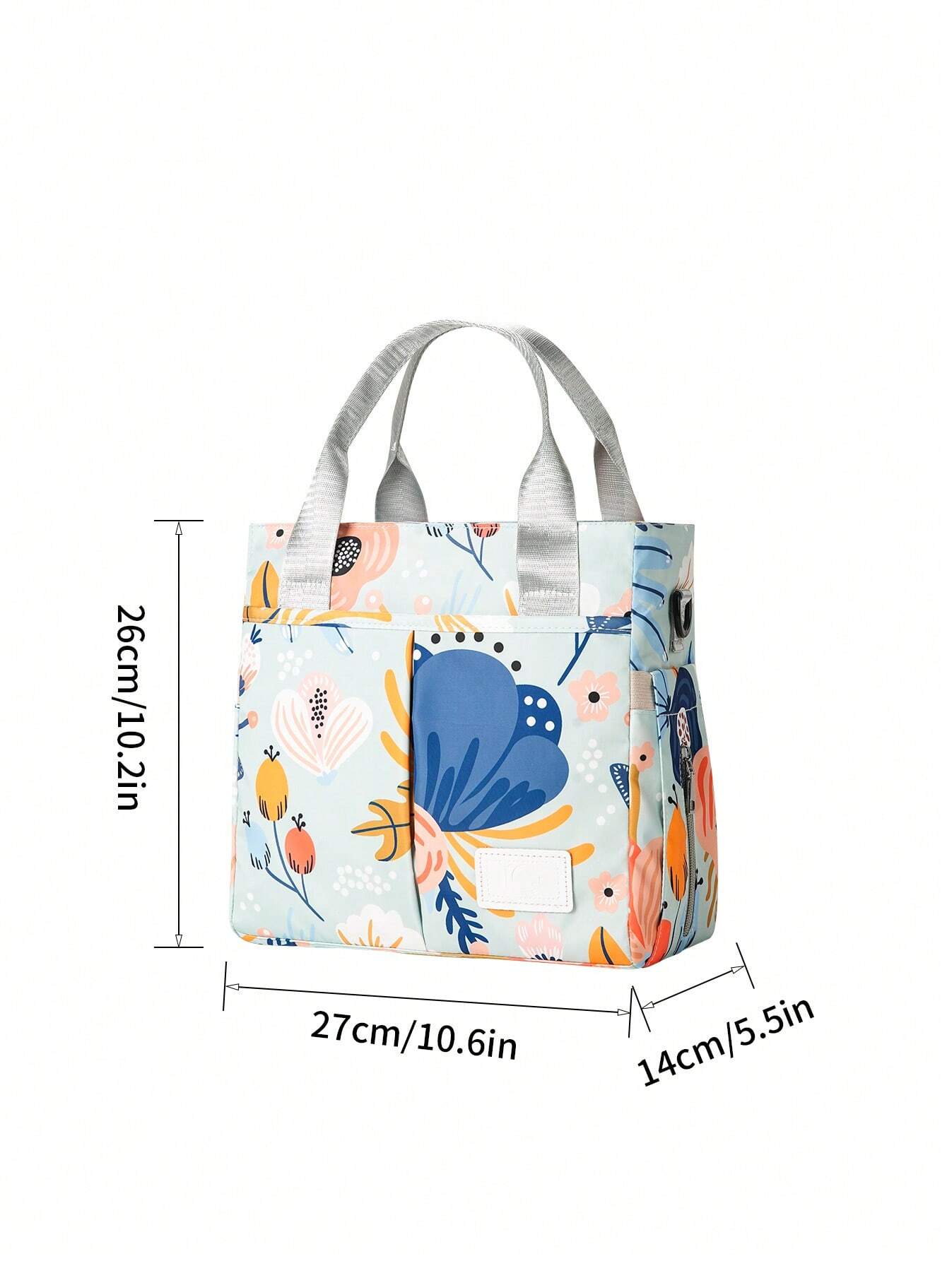  | SHEIN Large Capacity Printed Maternity Diaper Bag Handbag Shoulder Bag With Bottle Holder For Baby Care | Bags | Shein | OneHub