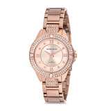 Michael Fellini Rose Gold Stainless Steel Rose Gold Dial Quartz Watch for Women - MF2189-3