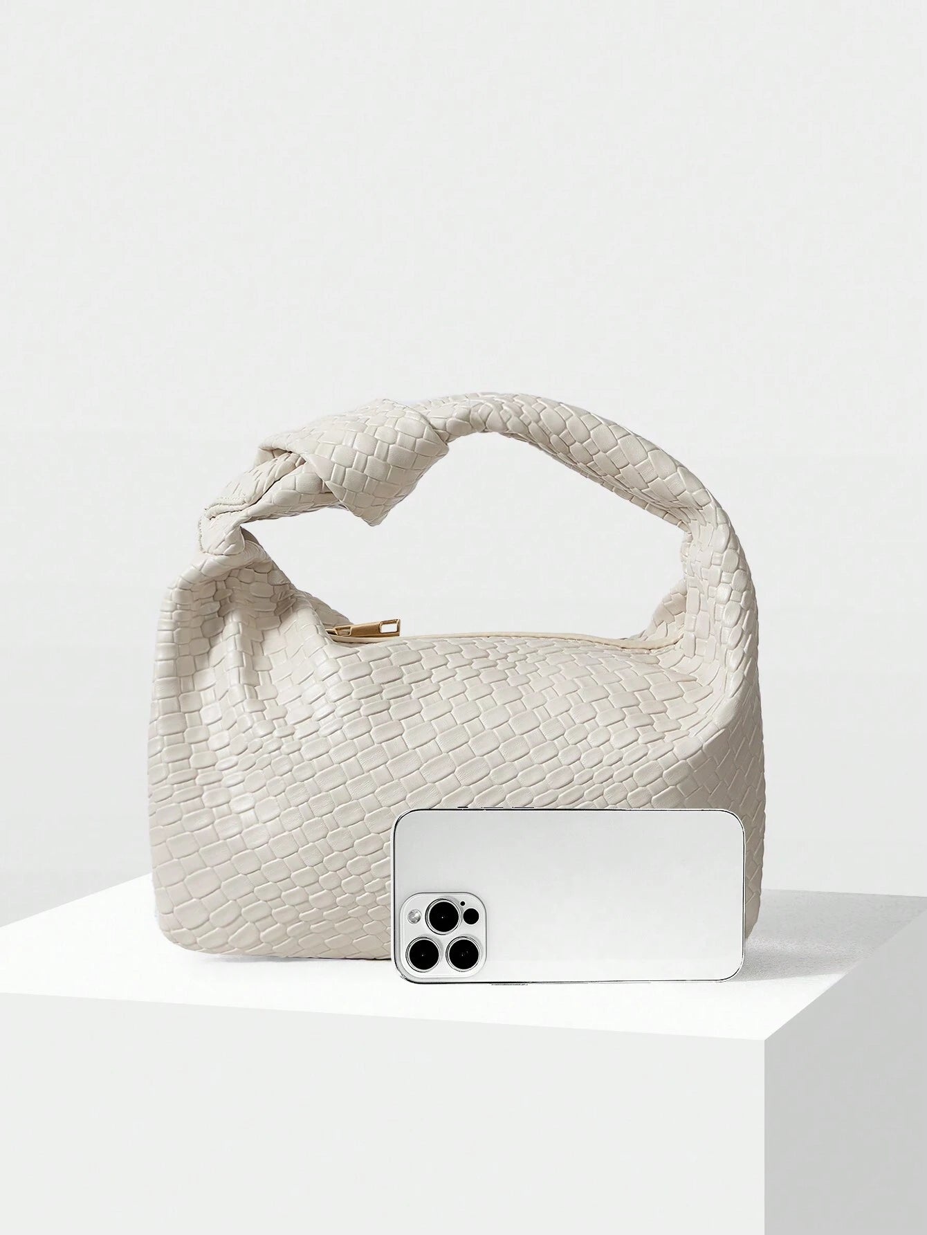  | SHEIN MOTF PREMIUM WOMEN'S MINIMALIST AND FASHIONABLE EMBOSSED ZIPPER TOP HANDLE BAG FOR COMMUTING | Bags | Shein | OneHub