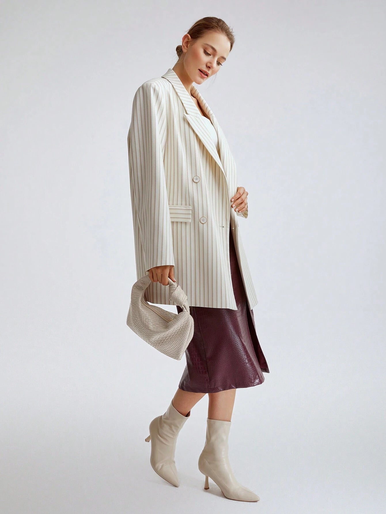  | SHEIN MOTF PREMIUM WOMEN'S MINIMALIST AND FASHIONABLE EMBOSSED ZIPPER TOP HANDLE BAG FOR COMMUTING | Bags | Shein | OneHub