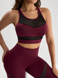 SHEIN Menodora SHEIN Sport Women's Fashion Color Block Athletic Suit Workout Women Set