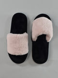  | SHEIN Minimalist Fuzzy Bedroom Slippers, Slip-on Pink Fashion Solid Color Women's Indoor Slippers | Slippers | Shein | OneHub