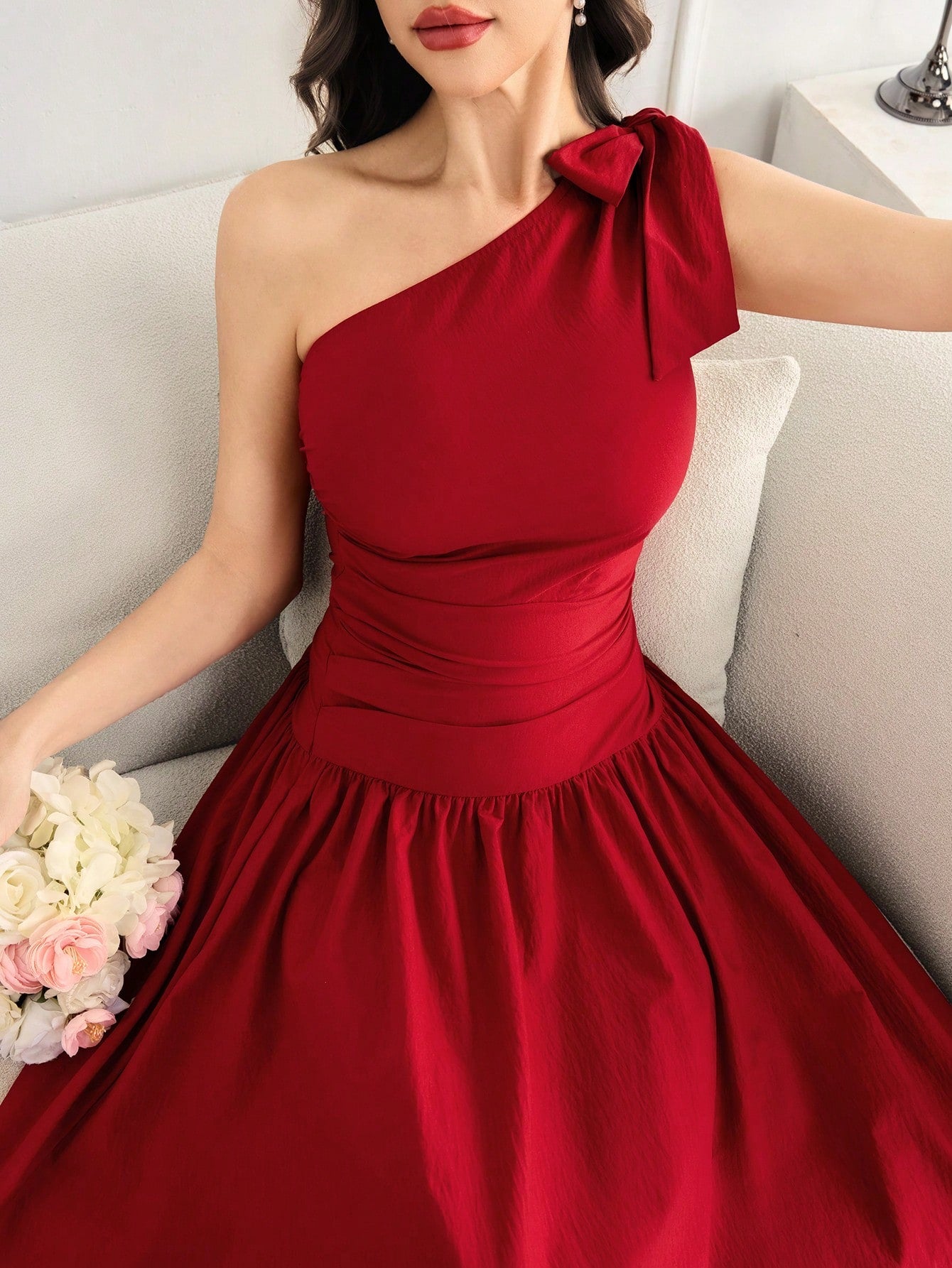 SHEIN Modelyn Women Mid-Length Casual Dress, Suitable For Summer | Dress