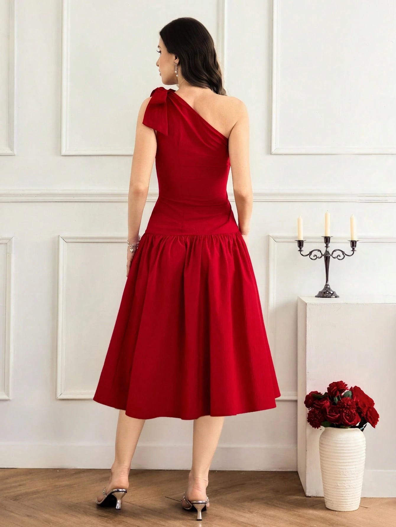 SHEIN Modelyn Women Mid-Length Casual Dress, Suitable For Summer | Dress