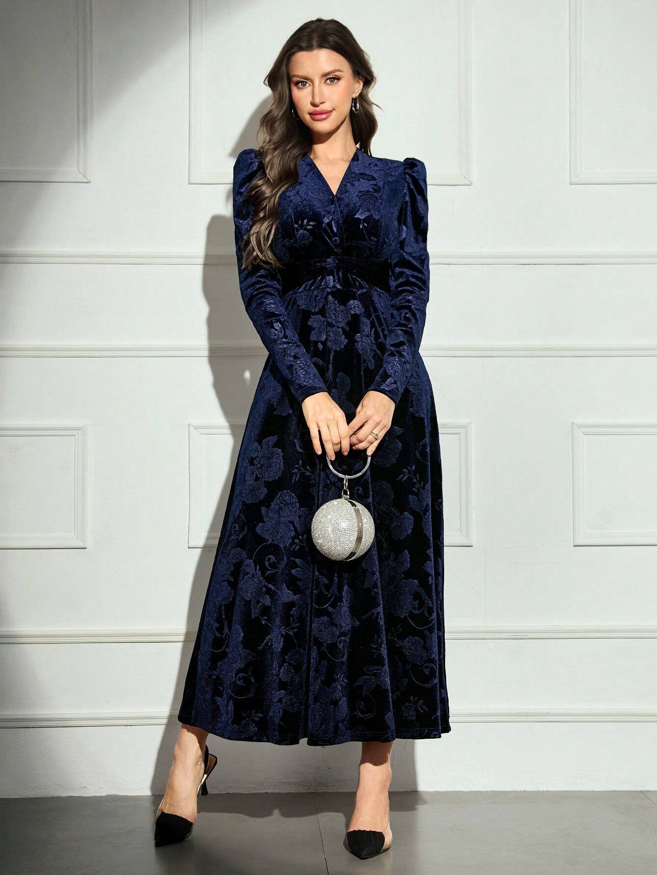 Long Sleeve Shein Navy Dress Navy LongSleeve Dresses SHEIN Long Sleeve Shein Navy Dress Navy LongSleeve Dresses SHEIN