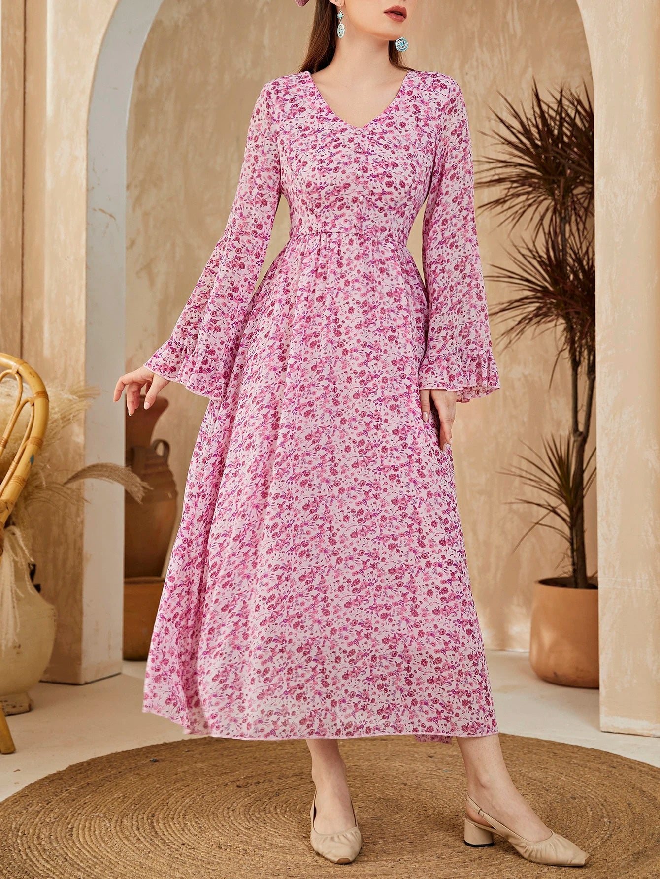 shein a line dress Buy Cream Dresses for Women by Shein Online