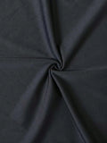 SHEIN New Women's Solid Color Fashionable Backless Fitted Bodycon Dress Elegant Party Black Summer