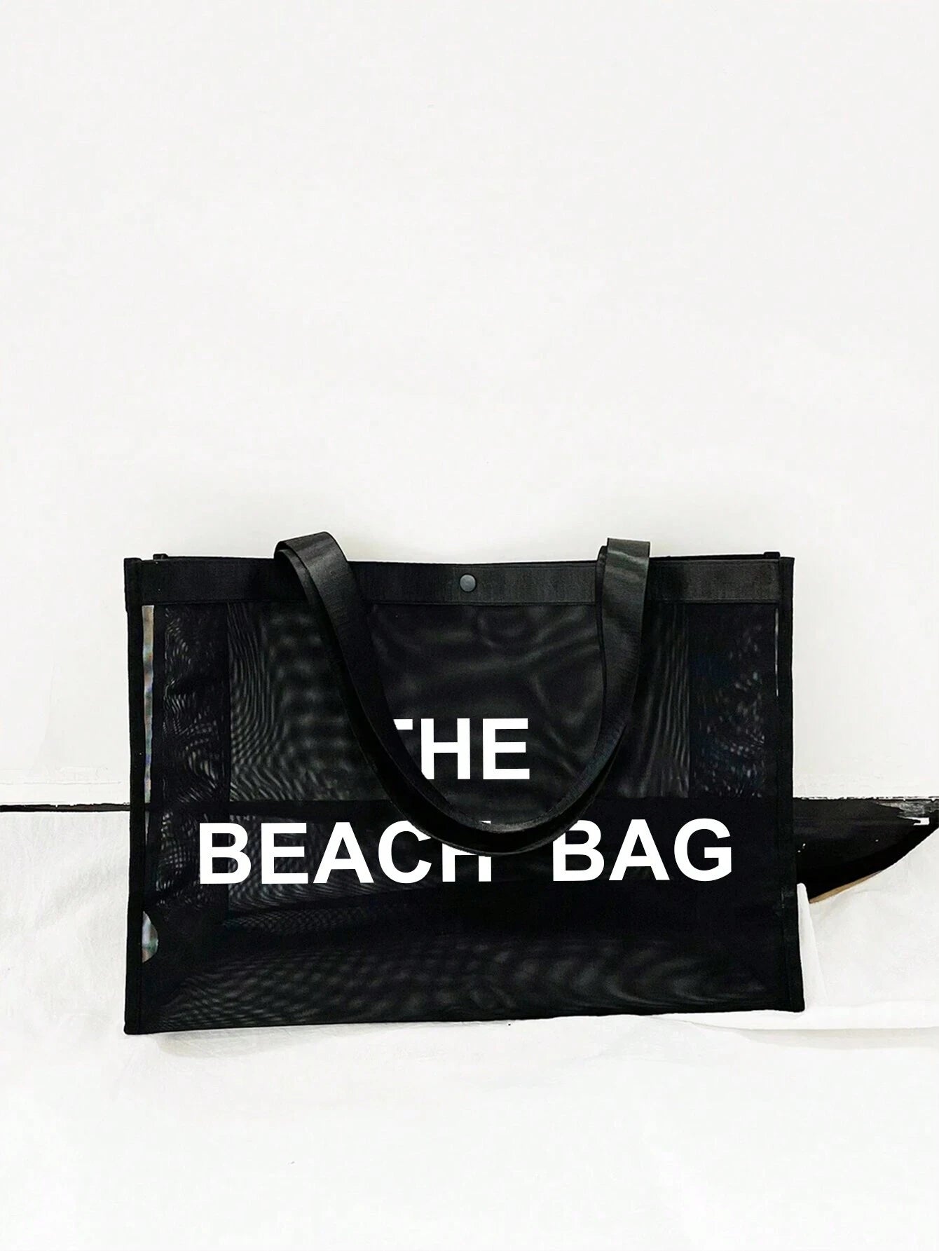  | SHEIN Nylon Material Alphabet Printed Beach Mesh Tote Bag With Beach Bag | Bags | Shein | OneHub